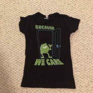 Disney Pixar Monsters Inc “Because we care” shirt